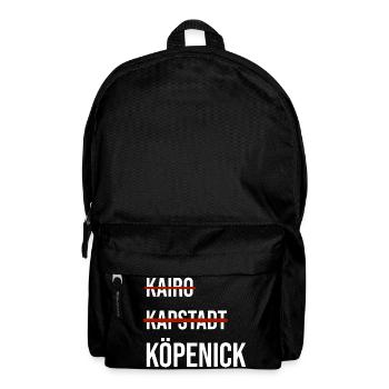 Grafik mit Köpenick - Rucksack - Schwarz - Vorne
