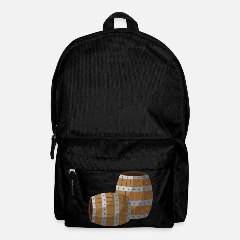 Fässer - Rucksack - Schwarz