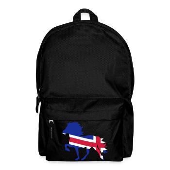 Drapeau islandais pour les chevaux - Sac à dos - noir - Devant