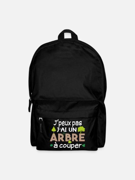 Bûcheron Forestier élagueur métier Forêt bois - Sac à dos - noir