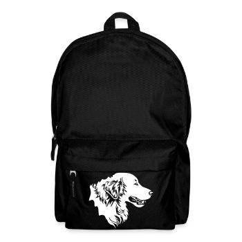 Golden Retriever head "Black Edition" - Backpack - black - Front