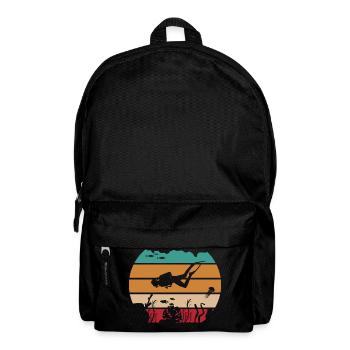 Plongée rétro de l’océan - Sac à dos - noir - Devant
