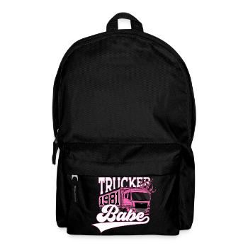 45. GEBURTSTAG TRUCKER BABE 1981 LKW FAHRERIN - Rucksack - Schwarz - Vorne