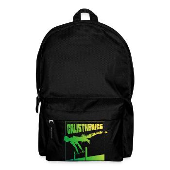 Calisthenics Gradient Pose Square Design - Backpack - black - Front