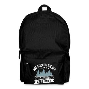 Kanu Kanufahrer Kanufahren - Rucksack - Schwarz - Vorne