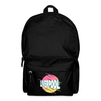 Liverpool England Großbritannien UK Stadt Schrift - Rucksack - Schwarz - Vorne
