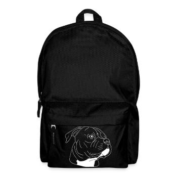 American Staffordshire Terrier - Rucksack - Schwarz - Vorne