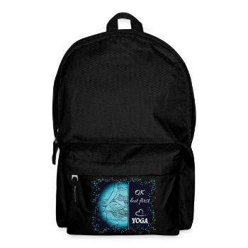 Ok but first yoga - Backpack - black - Front
