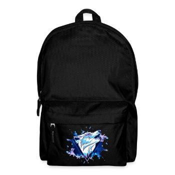 Wolf Wolfhead Predator Splash Grunge Art - Sac à dos - noir - Devant