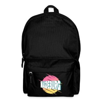 Magdebourg Allemagne Ville Police Vintage Rétro - Sac à dos - noir - Devant