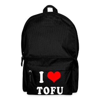 Ich liebe Tofu - Rucksack - Schwarz - Vorne
