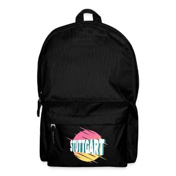 Stuttgart Germany City Font Vintage Retro - Backpack - black - Front