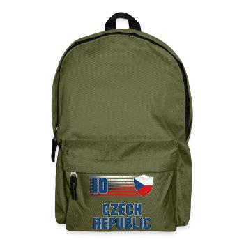 Tschechische Republik Fußball Mannschaft - Rucksack - Olivgrün - Vorne