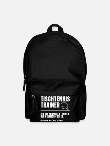 Tischtennis Trainer Definition - Rucksack - Schwarz