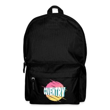Coventry England United Kingdom UK City Font - Backpack - black - Front
