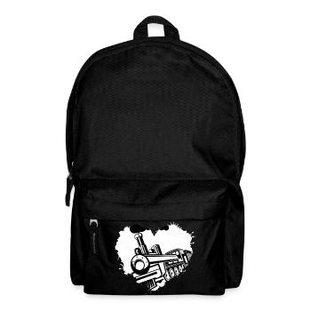 Railway locomotive Railway "Love-Train" - Backpack - black - Front