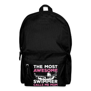 Schwimmer Mama - Rucksack - Schwarz - Vorne