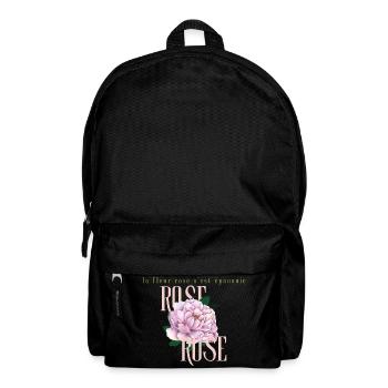 La fleur rose épanouie - Backpack - black - Front