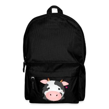 cute cow for animal lovers and farm fans - Backpack - black - Front