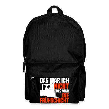 Gabelstaplerfahrer Gabelstapler Staplerfahrer - Rucksack - Schwarz - Vorne