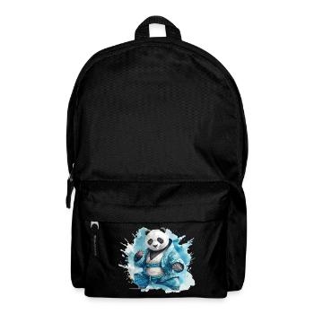 Panda Bär Karate Kung Fu Judo Kampfsport Kämpfer - Rucksack - Schwarz - Vorne