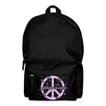 Frieden im Weltraum - Rucksack - Schwarz - Vorne