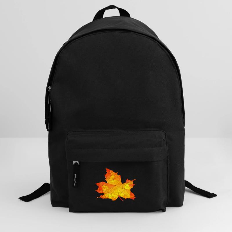 Polygonal Autumn Maple Tree Leaf Poly Art Backpack