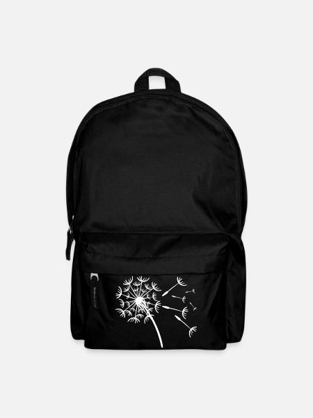 Design ludique de pissenlit - Sac à dos - noir