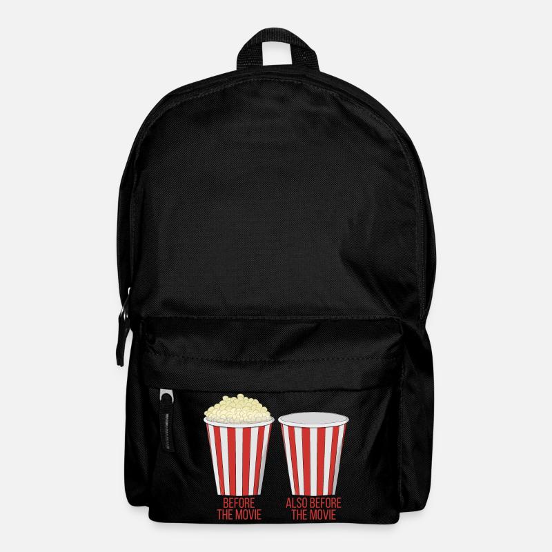 Popcorn im Kino - Rucksack - Schwarz