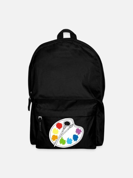 Künstler (weiß) - Rucksack - Schwarz