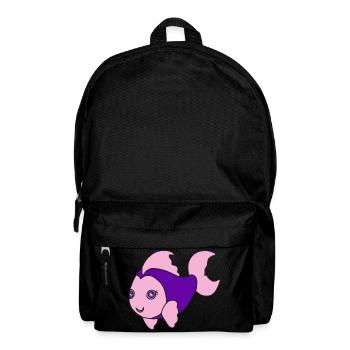 Kleiner süßer Fisch - Rucksack - Schwarz - Vorne