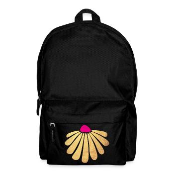 Fleur d’or Yoga Décoration Printemps Rose - Sac à dos - noir - Devant