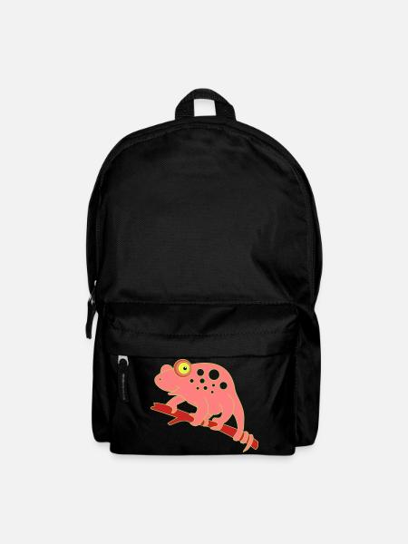 Chamaeleon tier - Rucksack - Schwarz