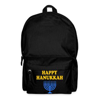 HAPPY HANUKKAH - Rucksack - Schwarz - Vorne