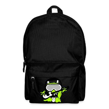 Cool Party Monster Alien Plays Guitar Music - Backpack - black - Front