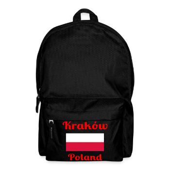 Kraków, Poland - Stylish prints - Backpack - black - Front