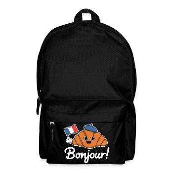 Bonjour Croissant - Rucksack - Schwarz - Vorne