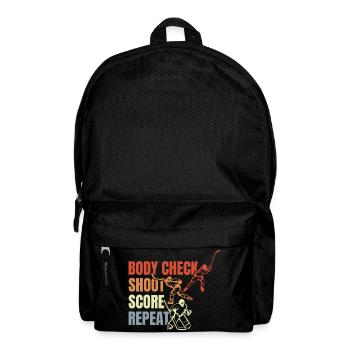 Eishockey Spruch - Rucksack - Schwarz - Vorne