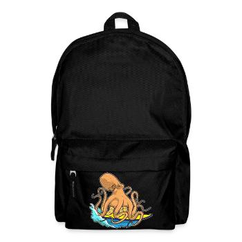 Krake Surfen Surfbrett Sommer - Rucksack - Schwarz - Vorne