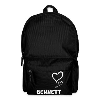 First name Bennett - Backpack - black - Front