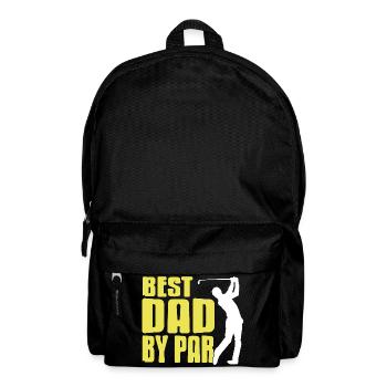 Best Dad by Par Funny Golf Joke for Fathers Day - Backpack - black - Front