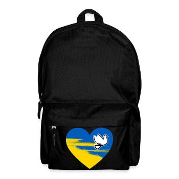 Ukraine Peace Heart Design - Sac à dos - noir - Devant