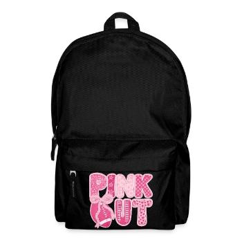 Pink Out Breast Cancer Football - Backpack - black - Front