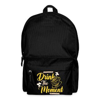Drink the moment coffee - Backpack - black - Front