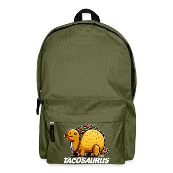 Tacosaurus Taco Dinosaurier - Rucksack - Olivgrün - Vorne