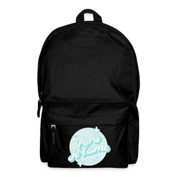Paris I Love You Pastellblau - Rucksack - Schwarz - Vorne
