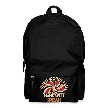 Choir Music Instrument Handbell Choir - Backpack - black - Front