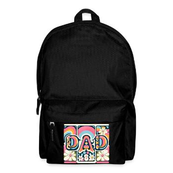 Flower Dad Floral Panels - Backpack - black - Front
