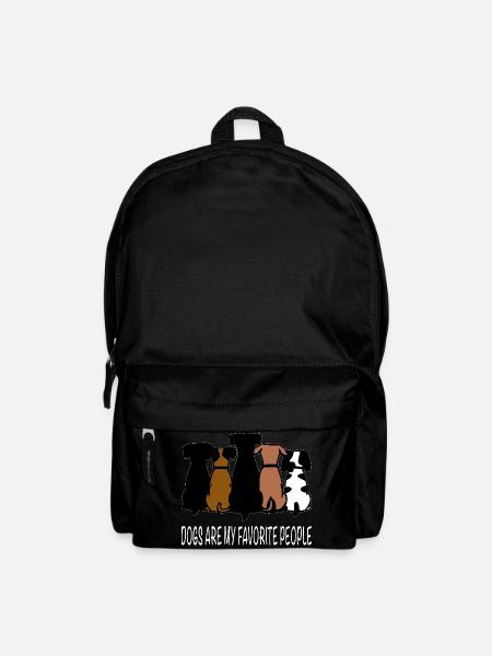 Hunde sind meine Lieblingsmenschen - Rucksack - Schwarz