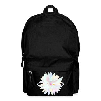 Pastelltaube im Regenbogenlicht - Rucksack - Schwarz - Vorne